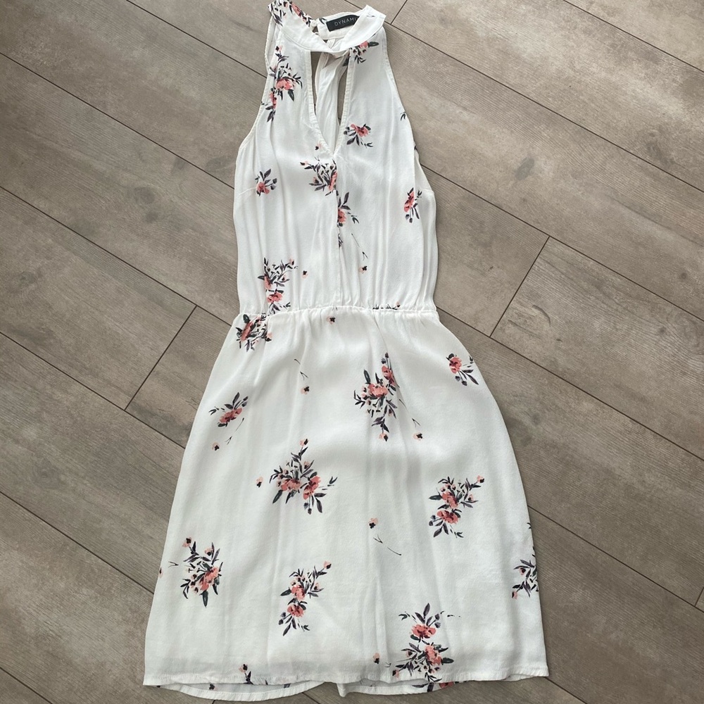 White floral dress